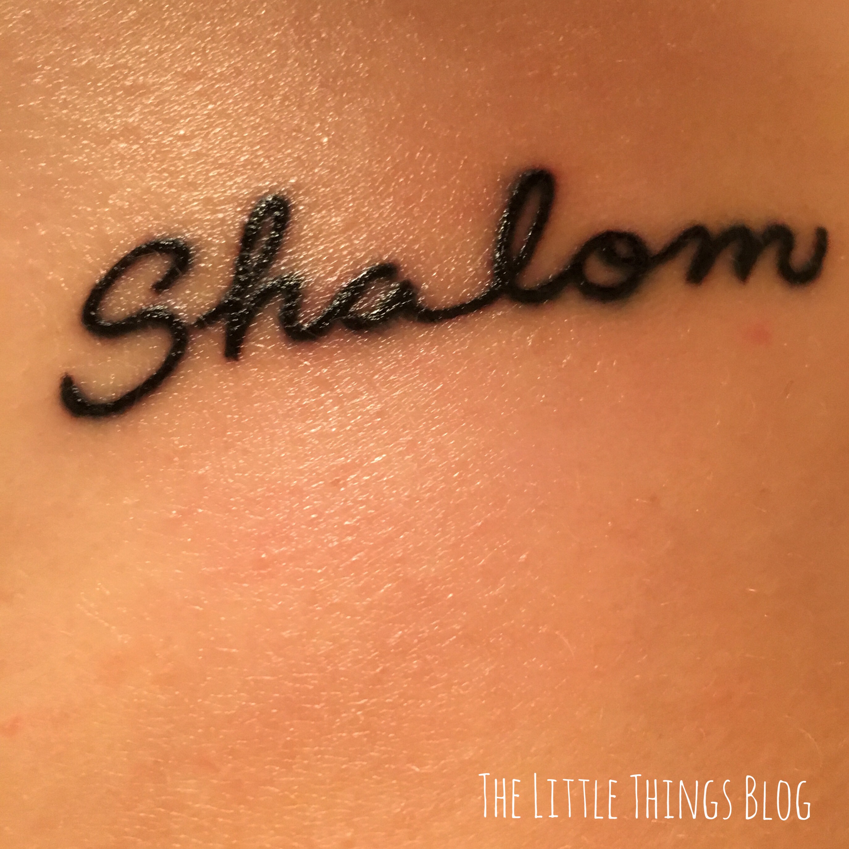 shalom is the truth that i hold to, so i decided to choose to